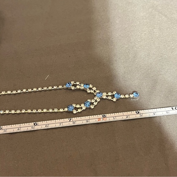 Prom/Special Occasion Necklace and Earrings, Light Blue - Picture 10 of 15